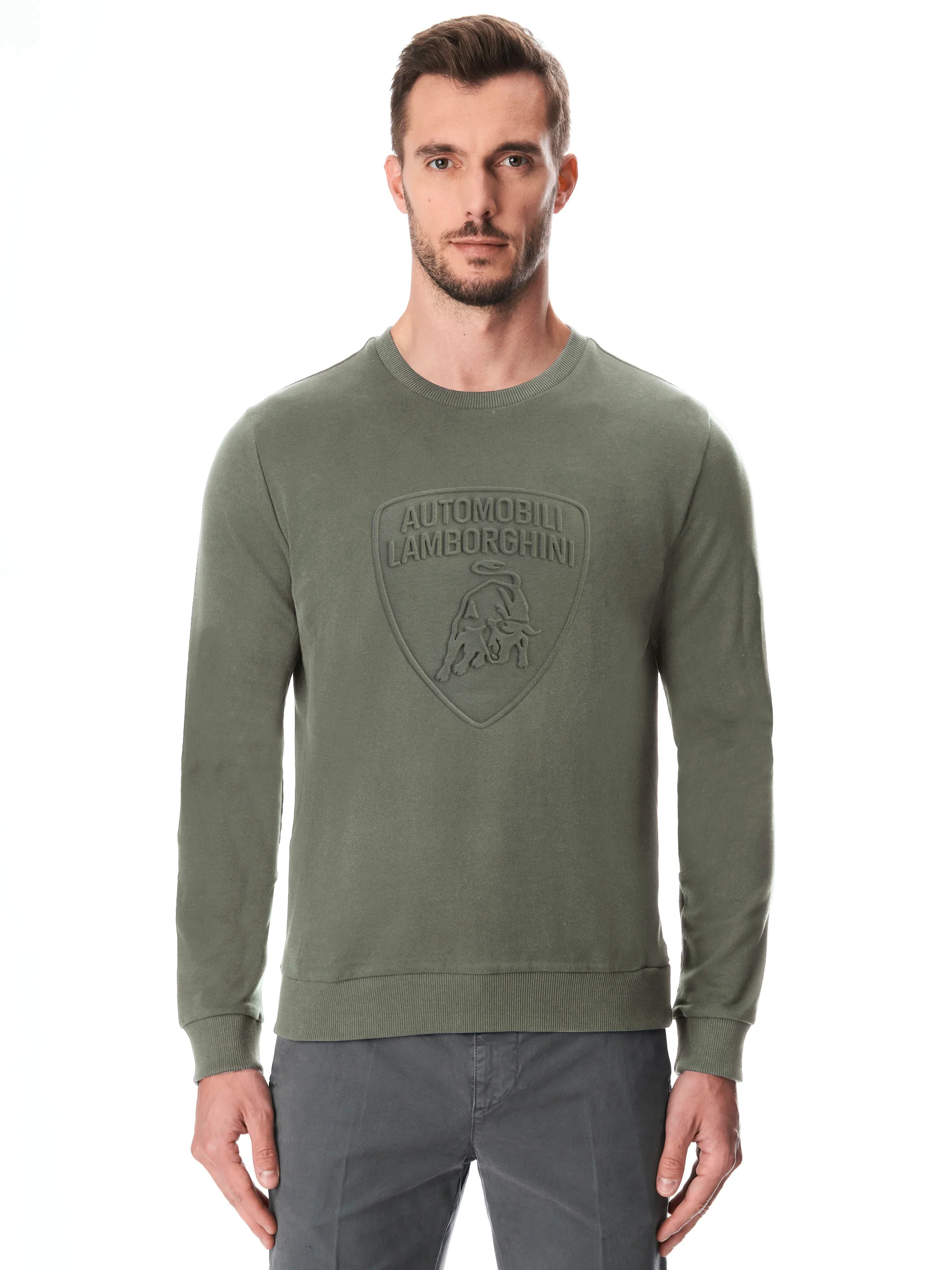 Men's sweatshirt with embossed shield logo - Image 5