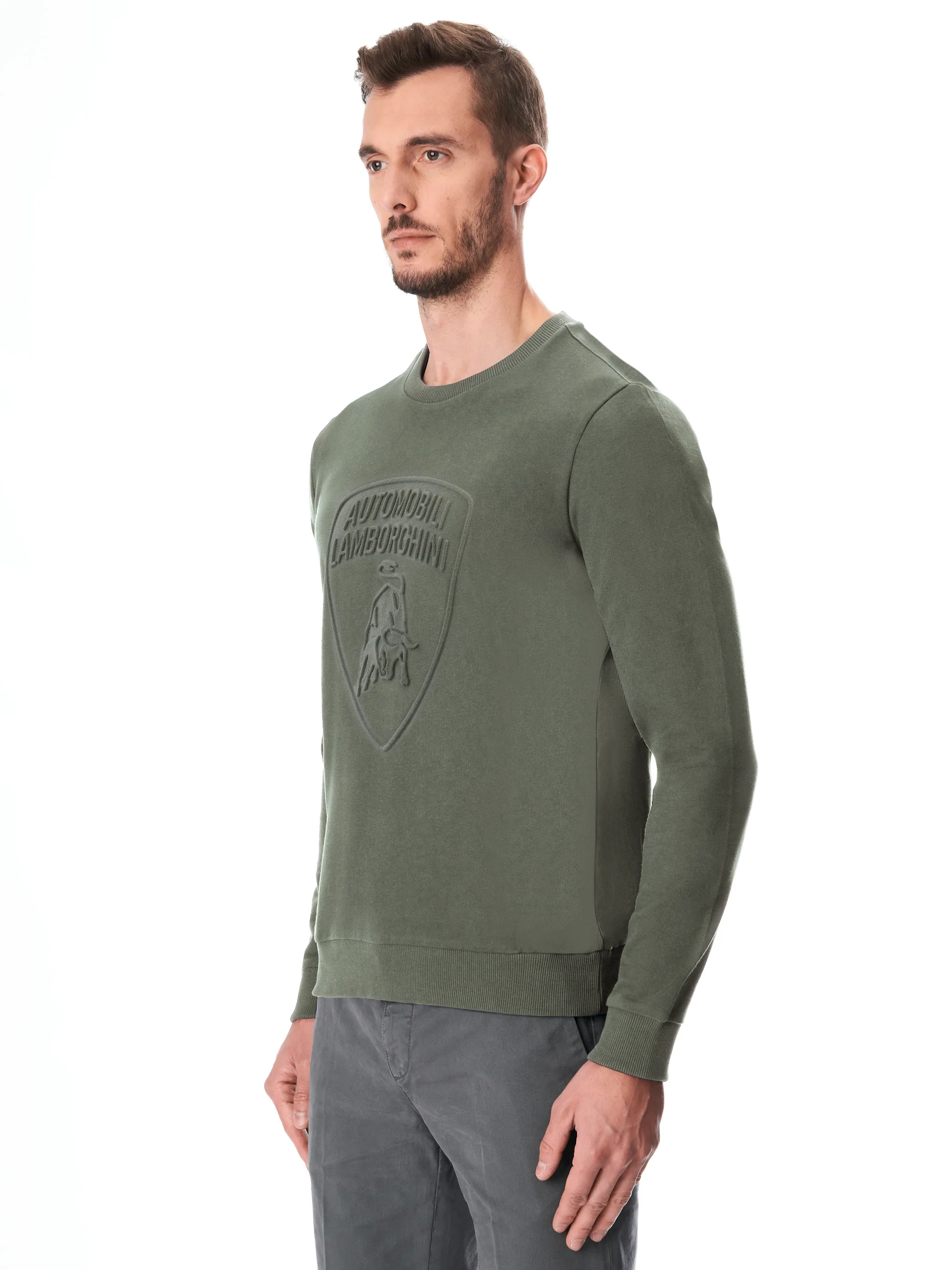 Men's sweatshirt with embossed shield logo - Image 6