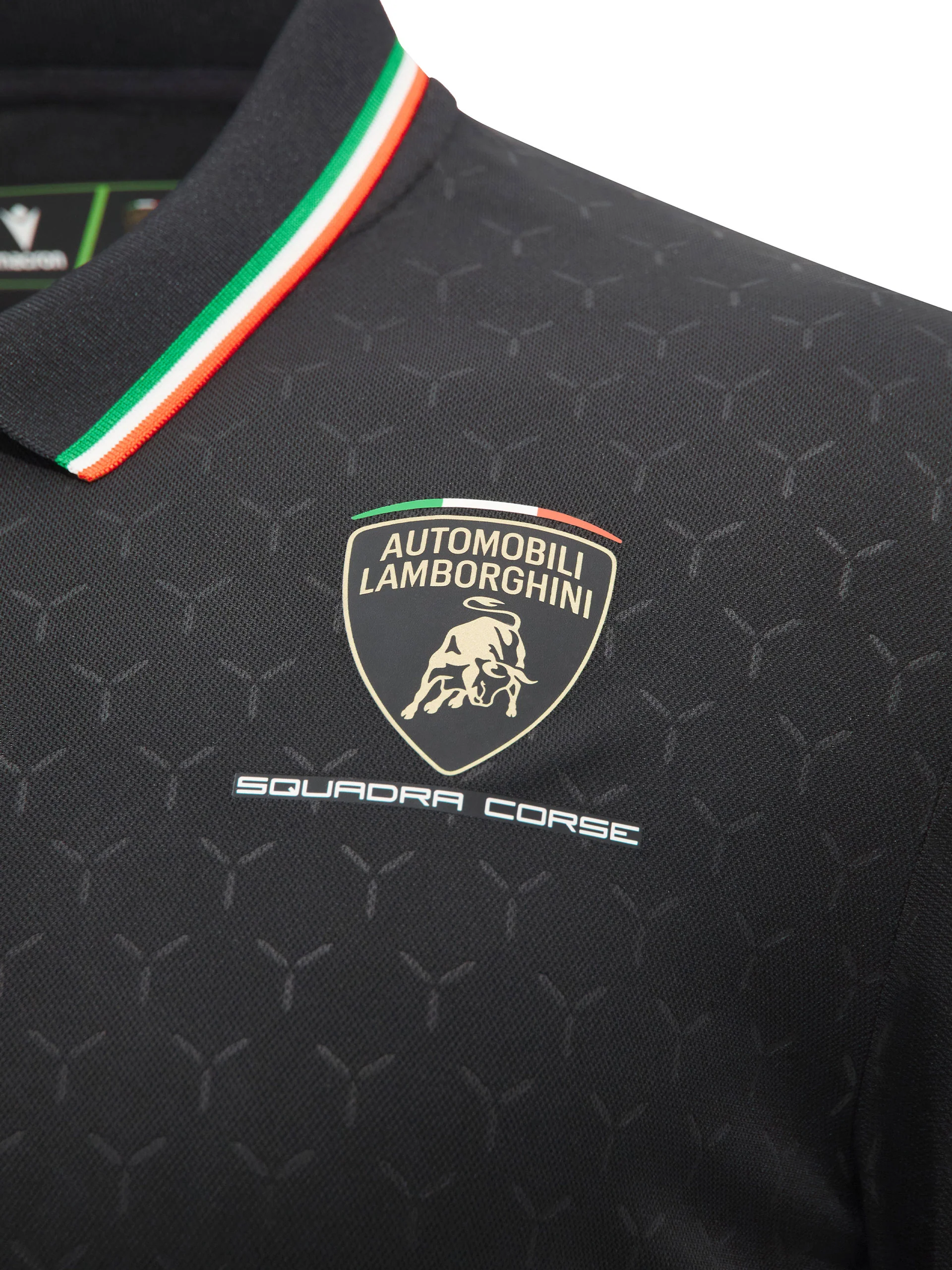 Squadra Corse men's black polo shirt - Image 5
