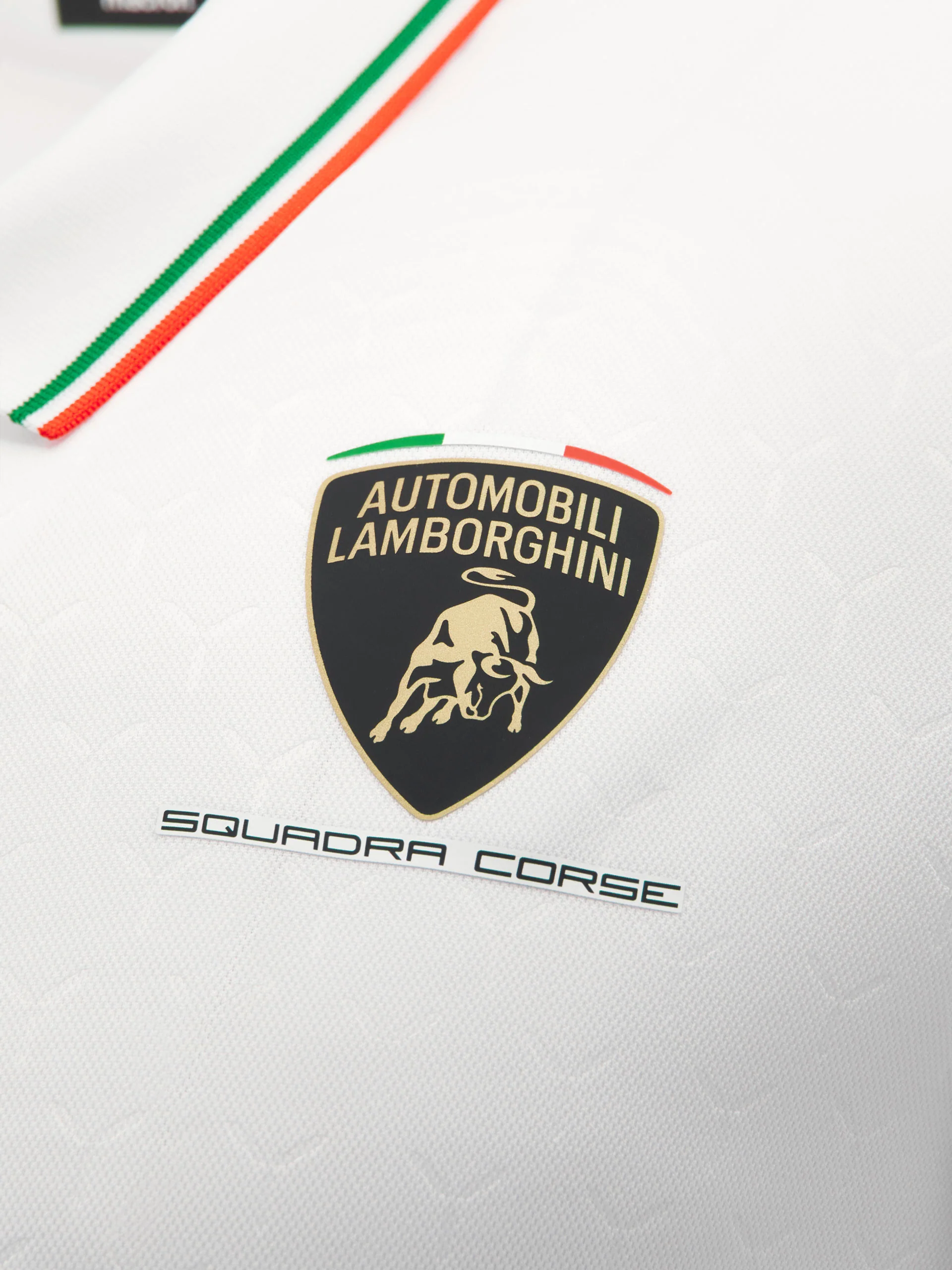 Squadra Corse men's white polo shirt - Image 5