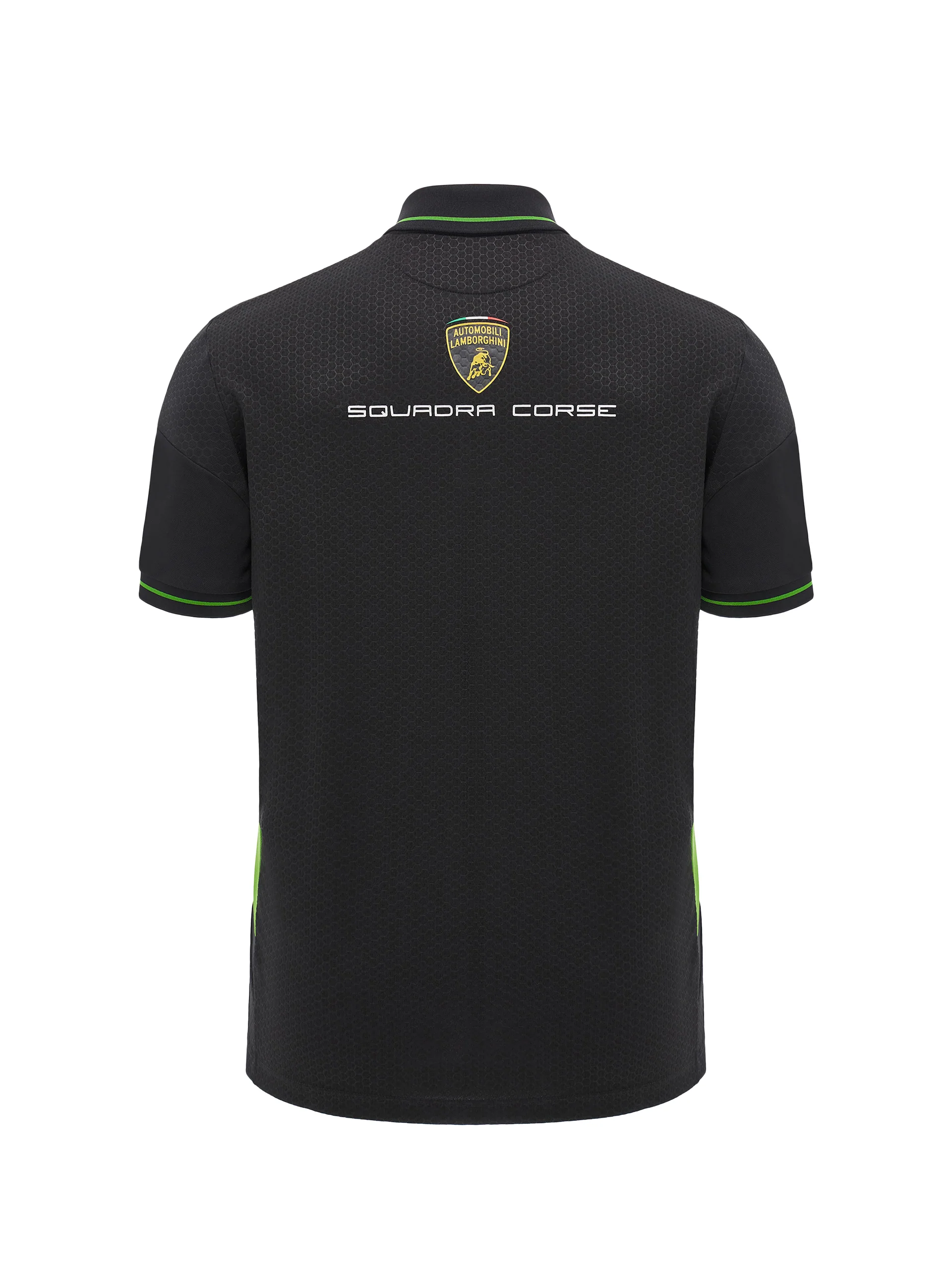 Men's Squadra Corse black polo shirt - Image 4