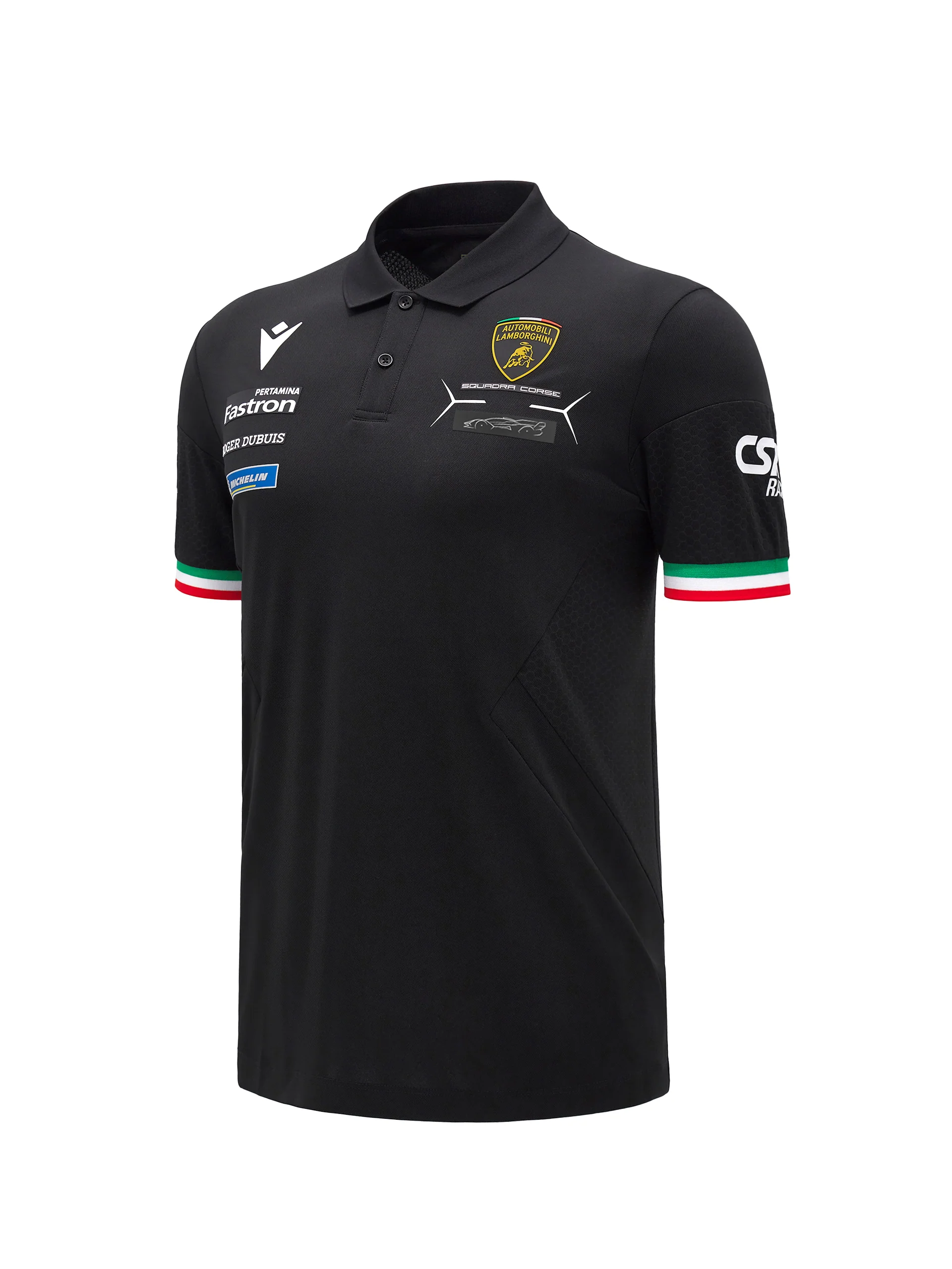 Men's Squadra Corse black polo shirt - Image 2