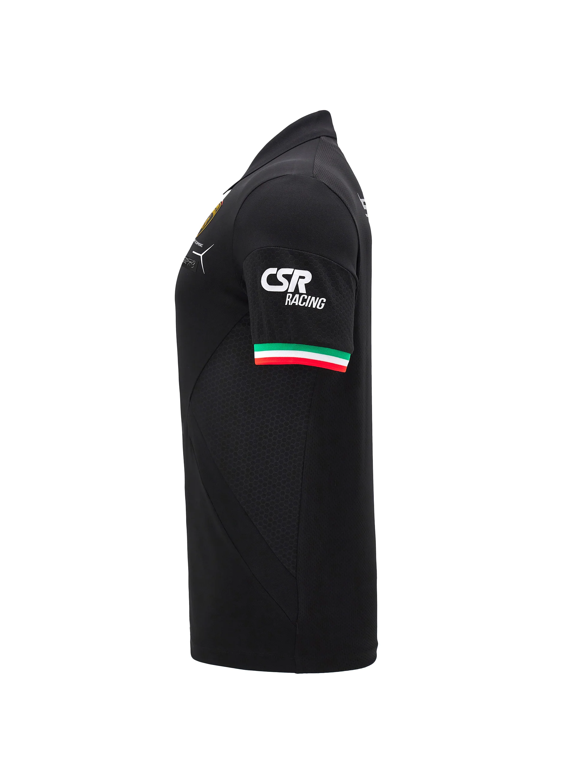 Men's Squadra Corse black polo shirt - Image 3