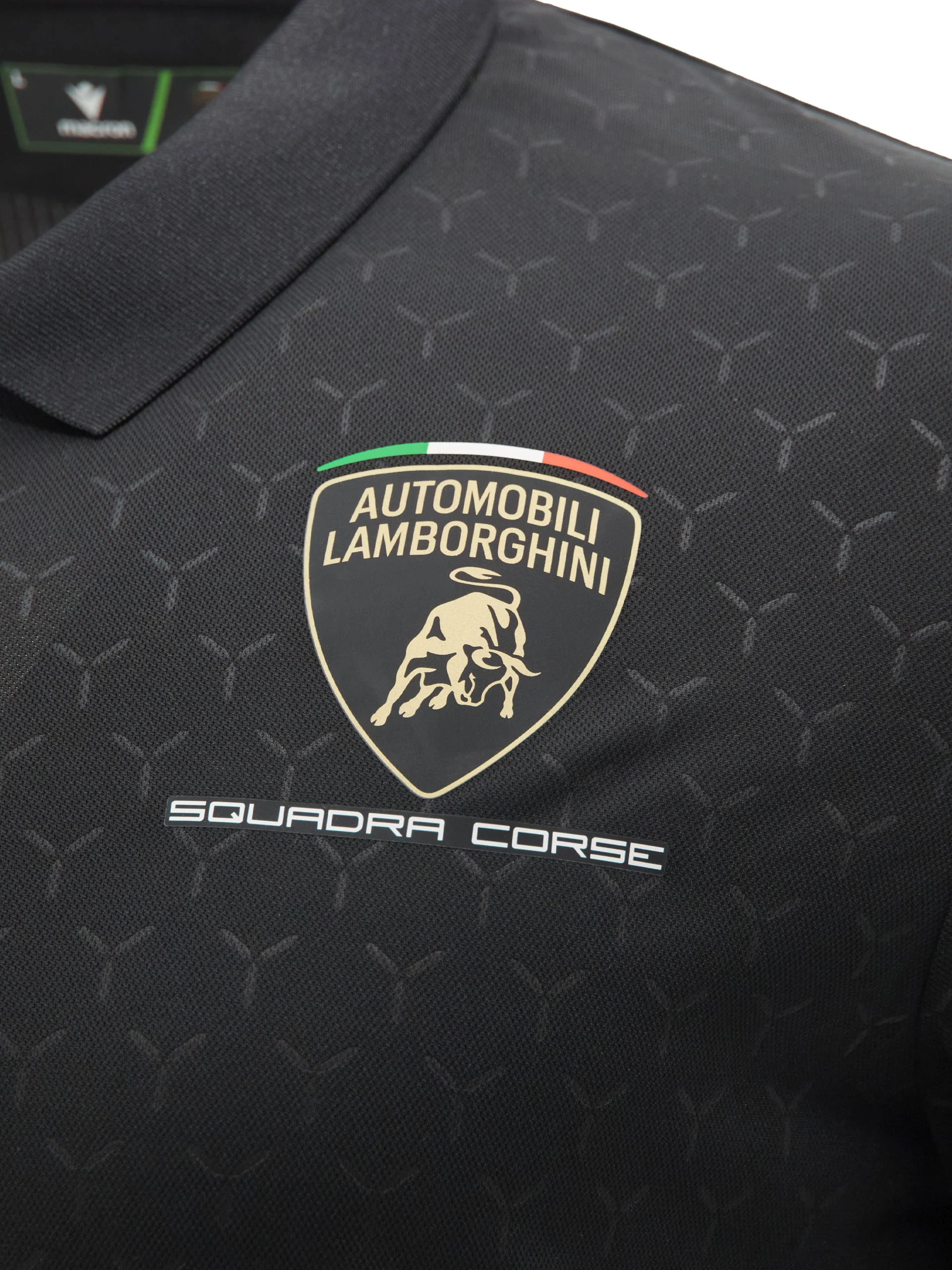 Squadra Corse men's black polo shirt - Image 5