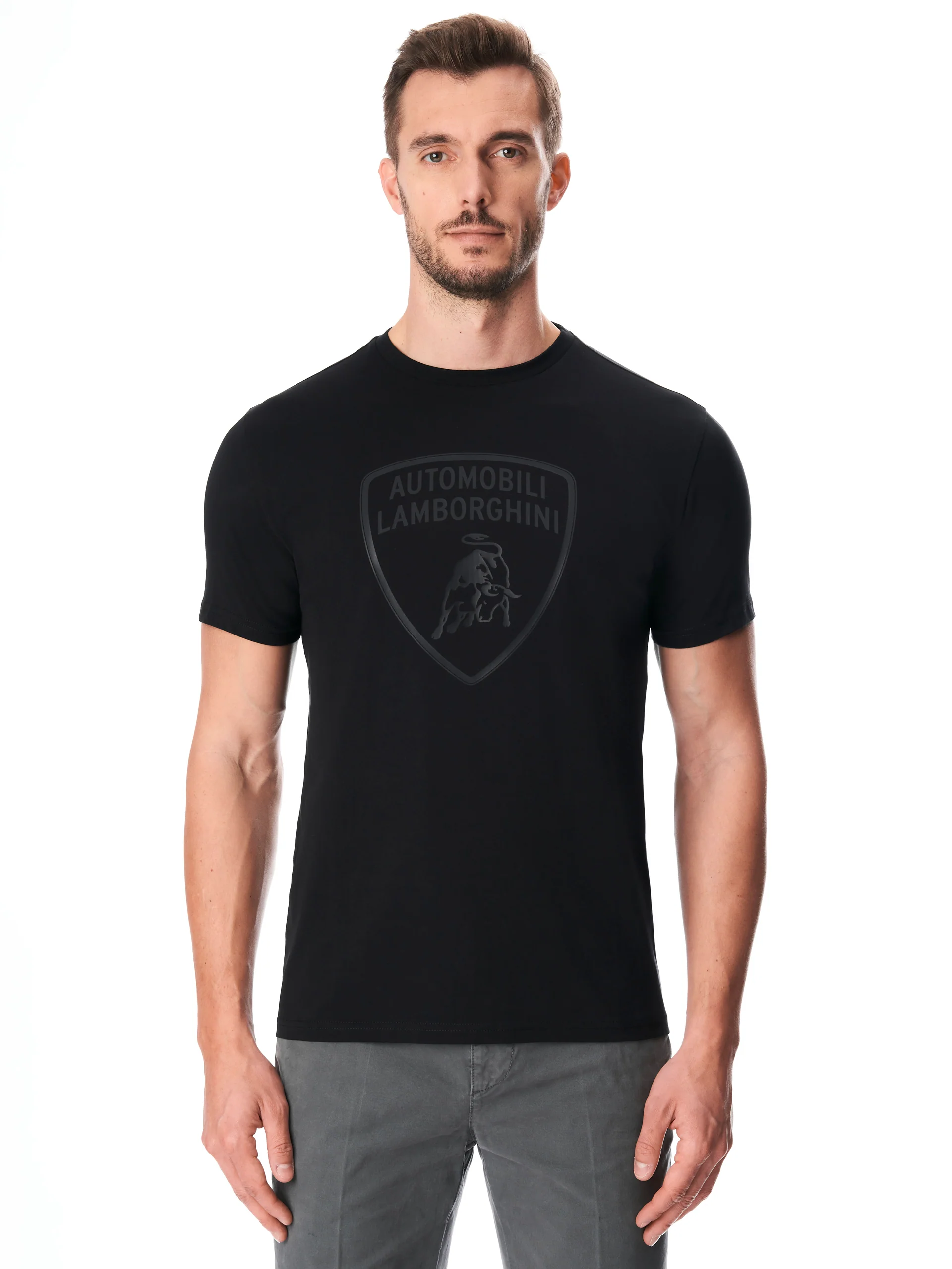Men's t-shirt with big shield logo - Image 6