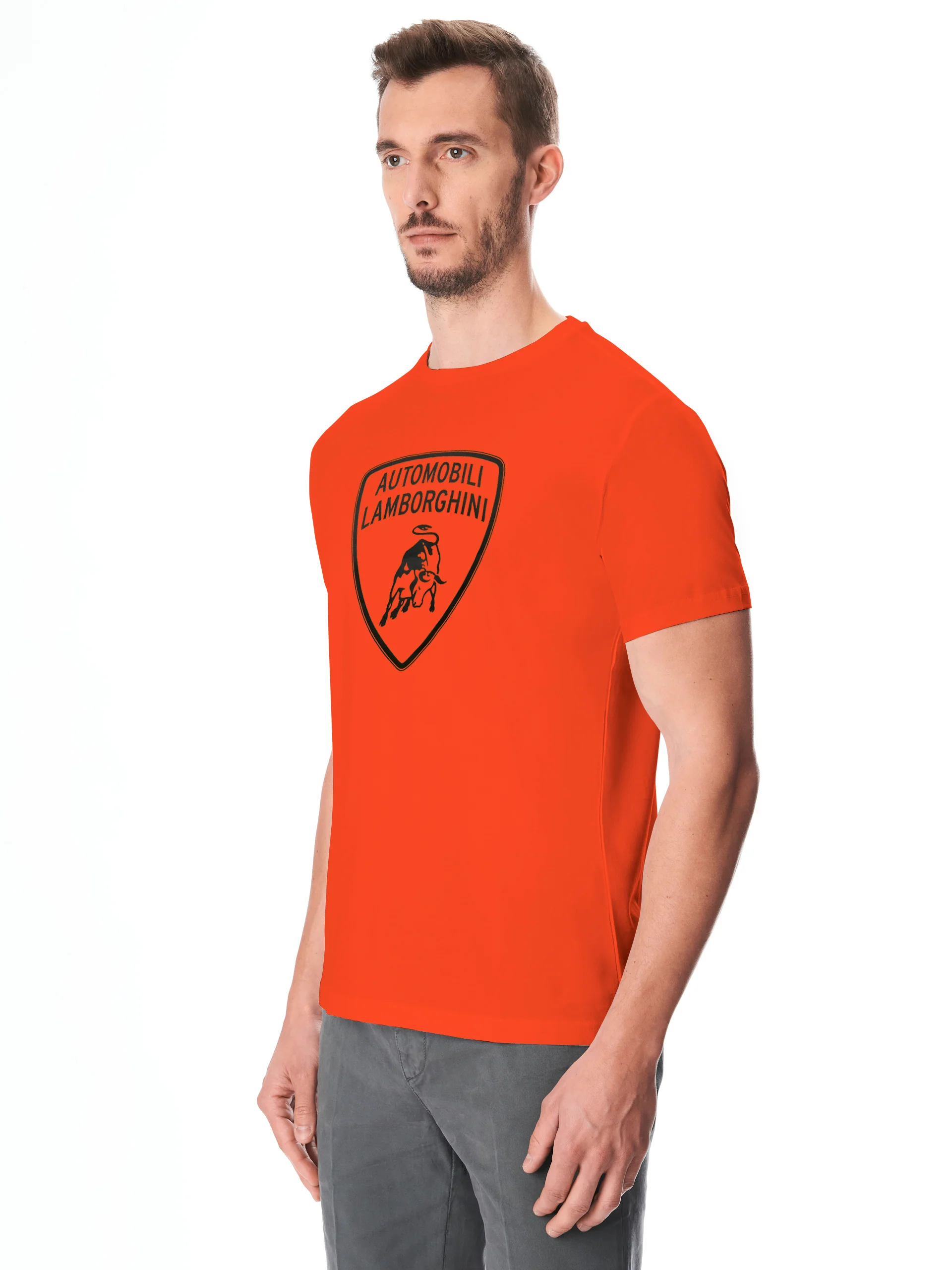 Men's t-shirt with big shield logo - Image 2