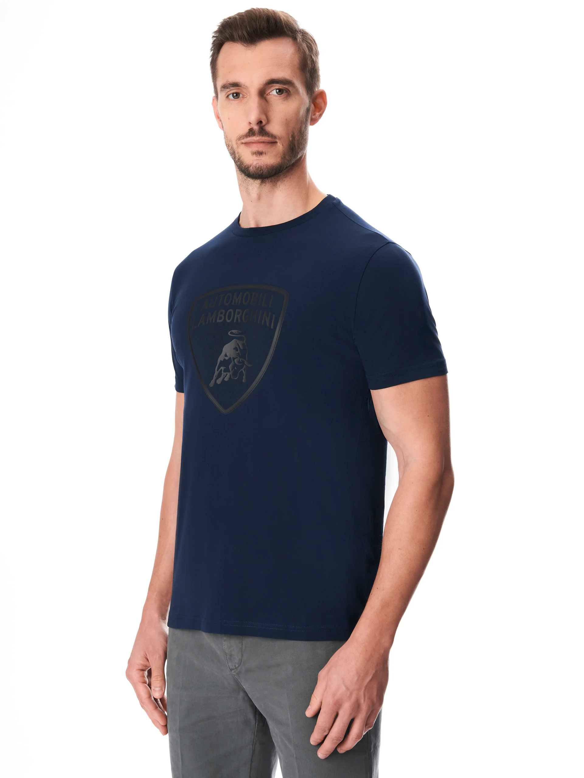 Men's t-shirt with big shield logo - Image 2