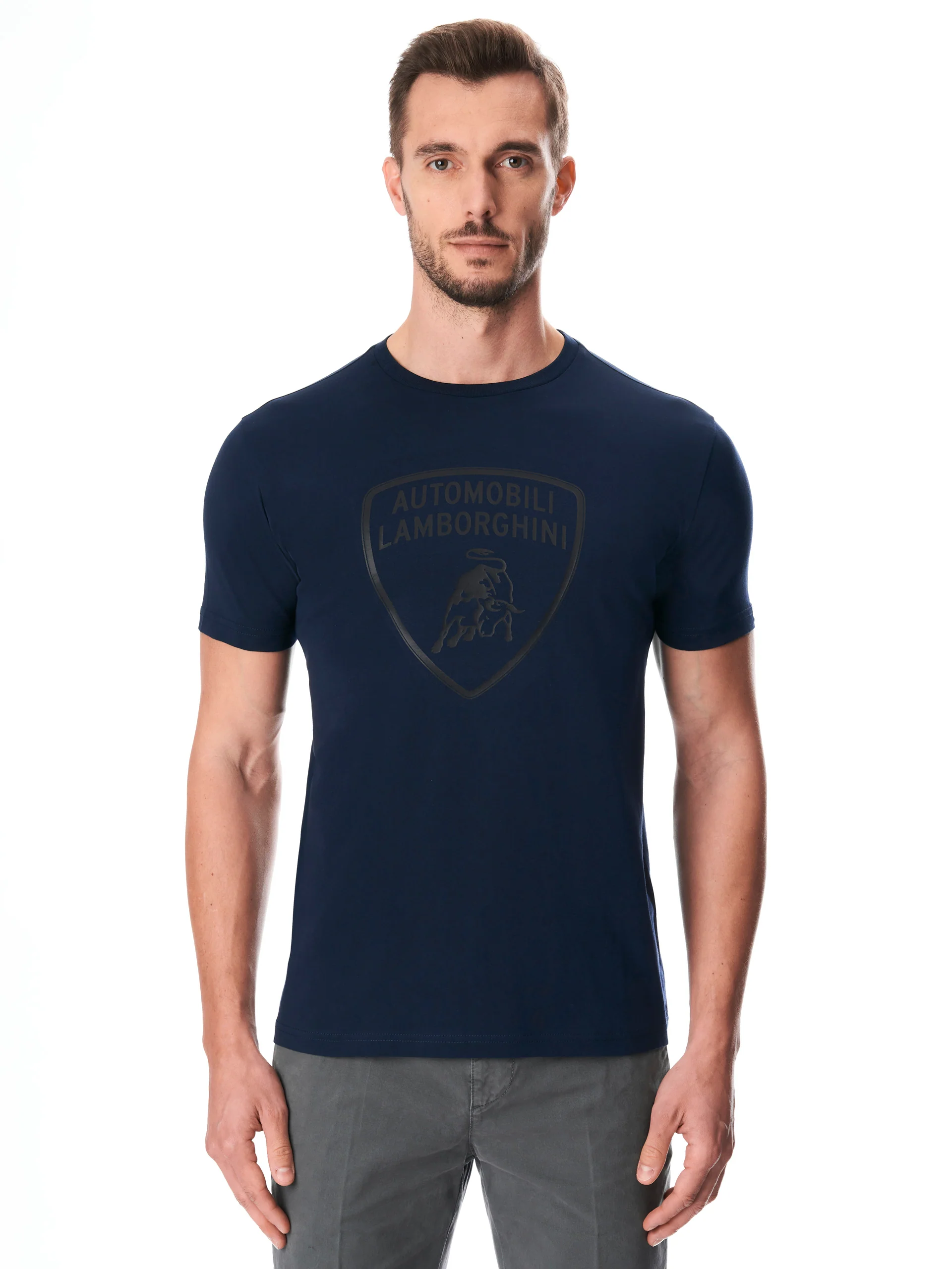 Men's t-shirt with big shield logo - Image 6