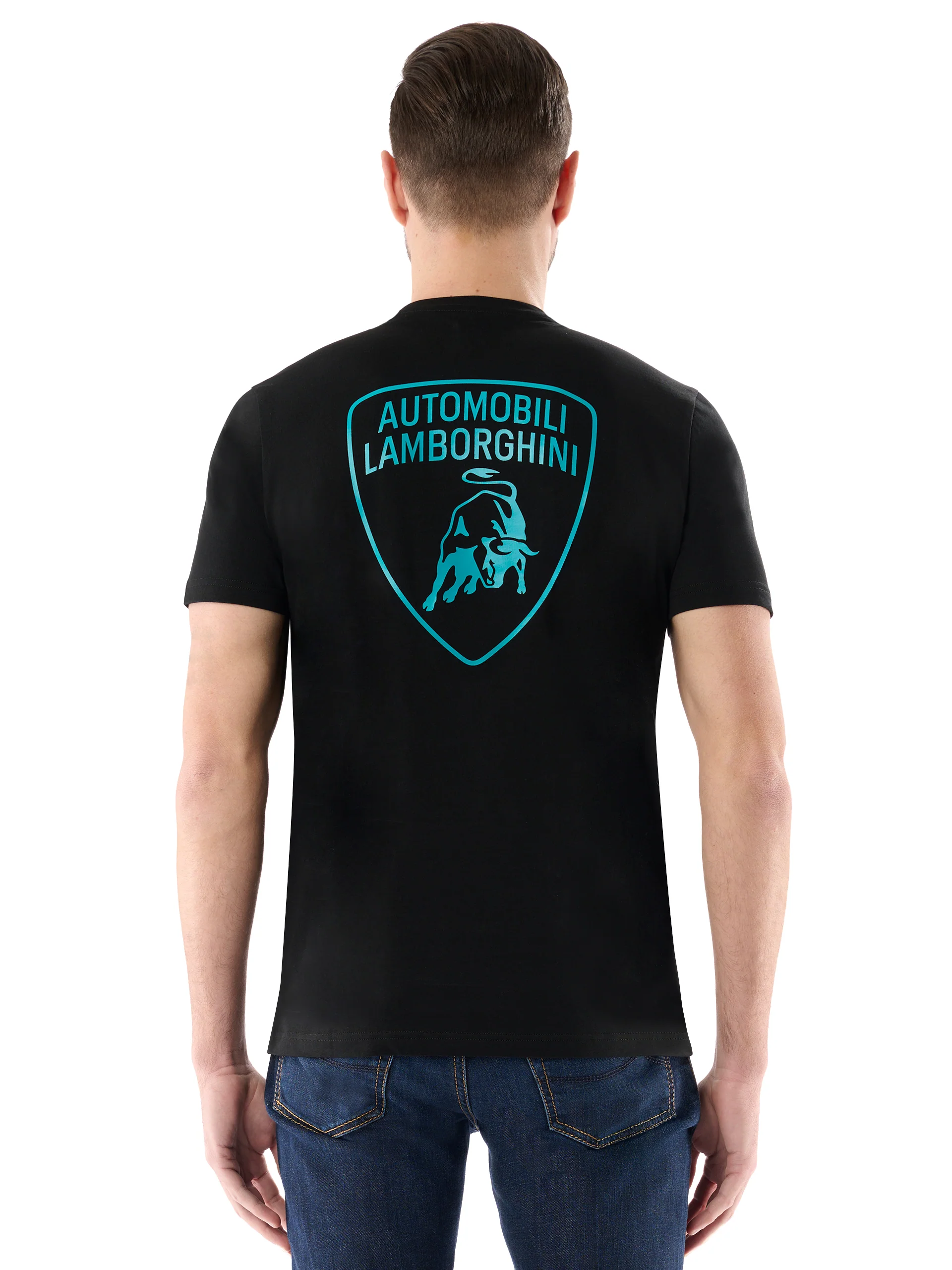 Men's t-shirt with contrast logo script - Image 3