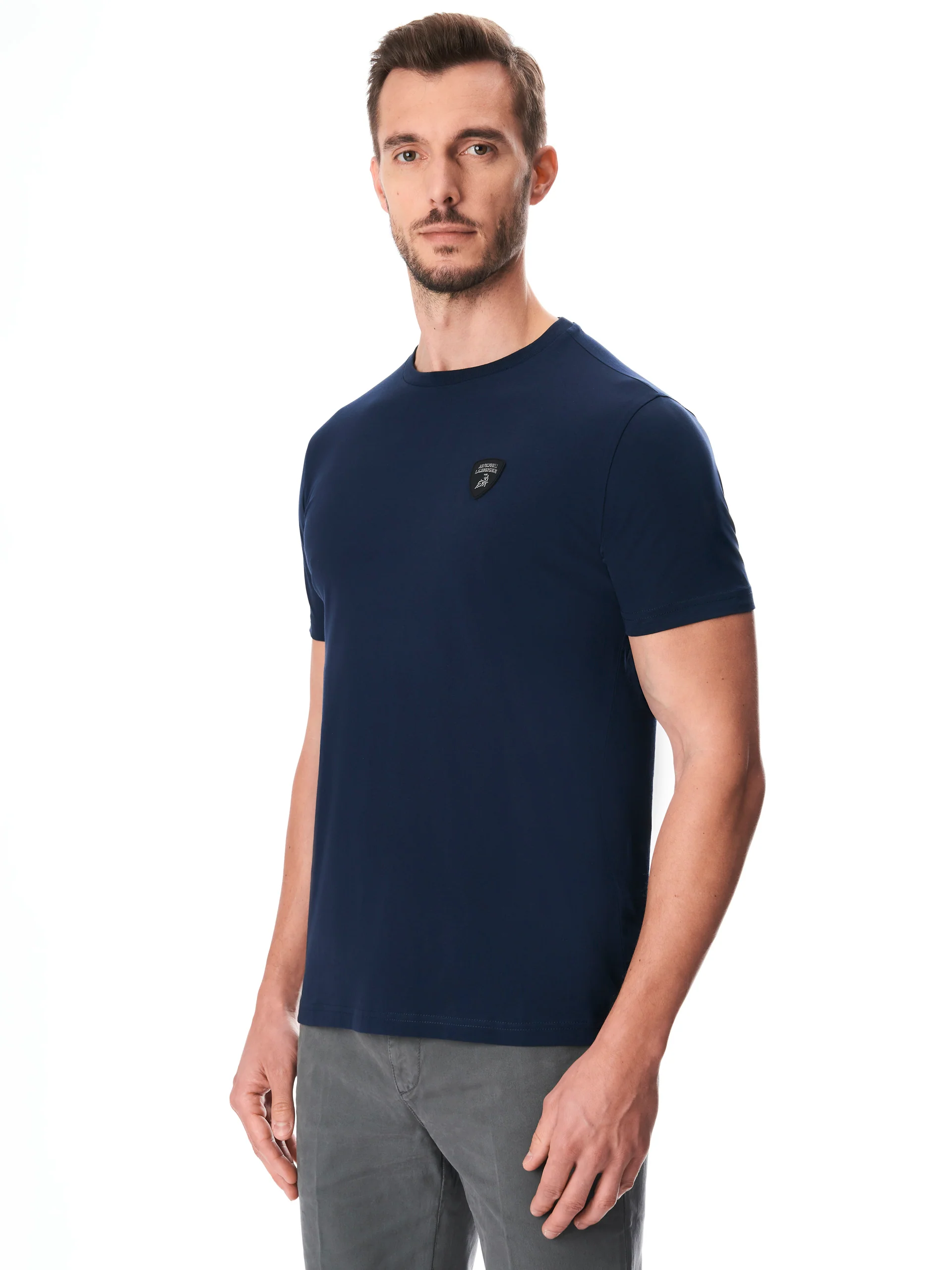 Men's t-shirt with shield logo - Image 2