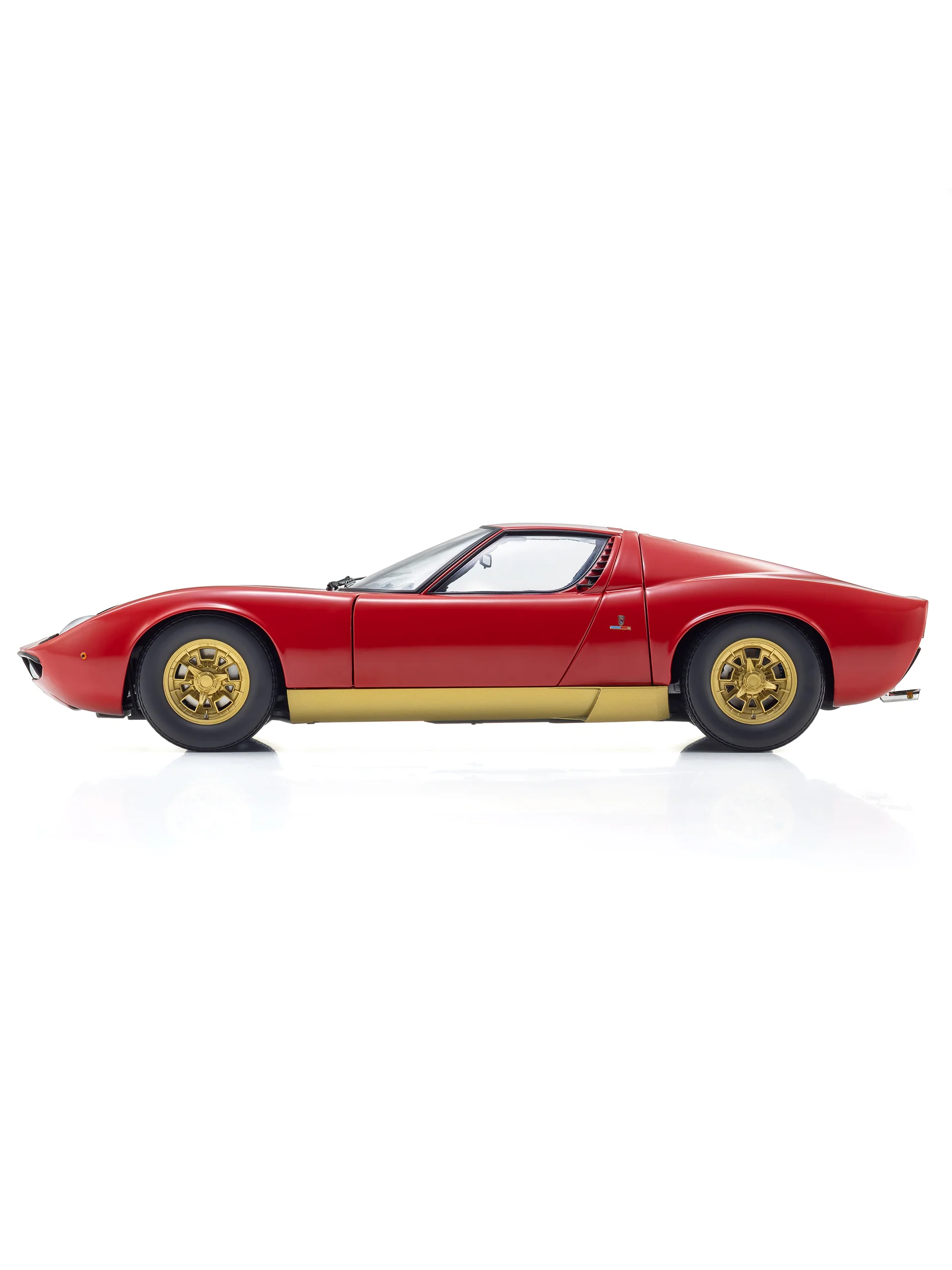 Red Miura P400 model car, scale 1:12 - Image 3