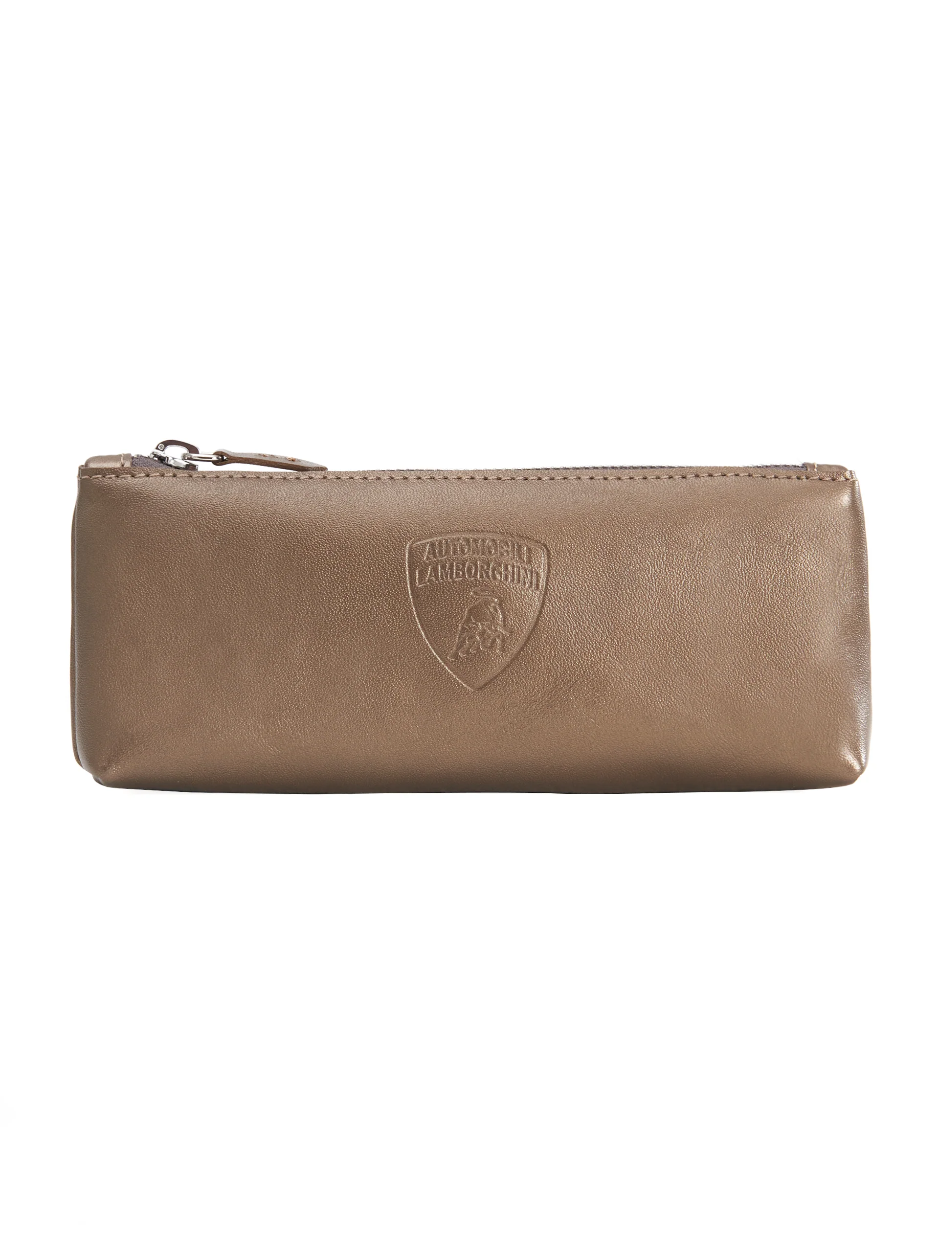 Office zippered pouch in upcycled leather - Image 3