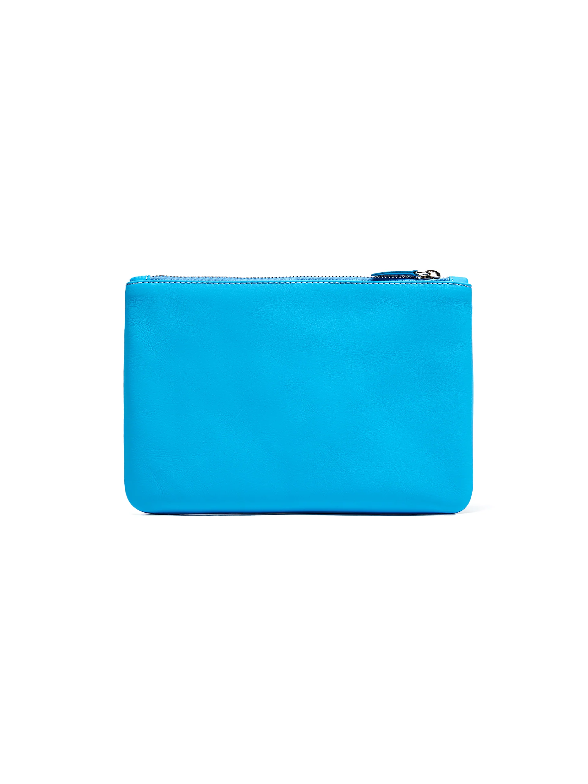 Slim clutch bag in upcycled leather - Image 3