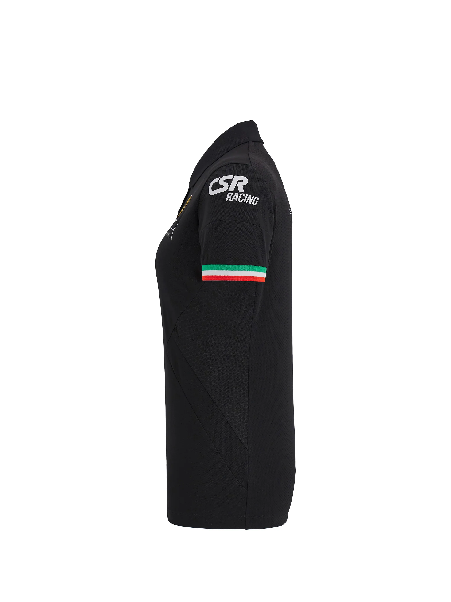 Women's Squadra Corse black polo shirt - Image 3