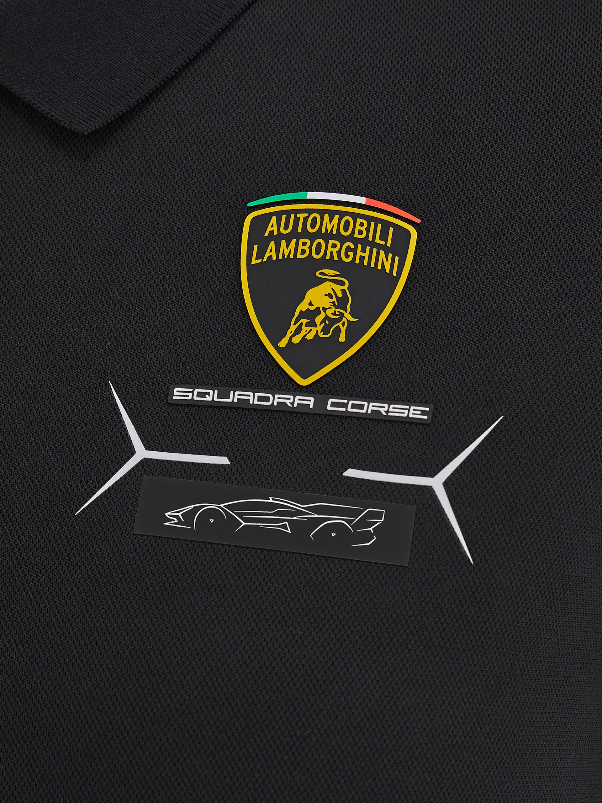 Women's Squadra Corse black polo shirt - Image 5