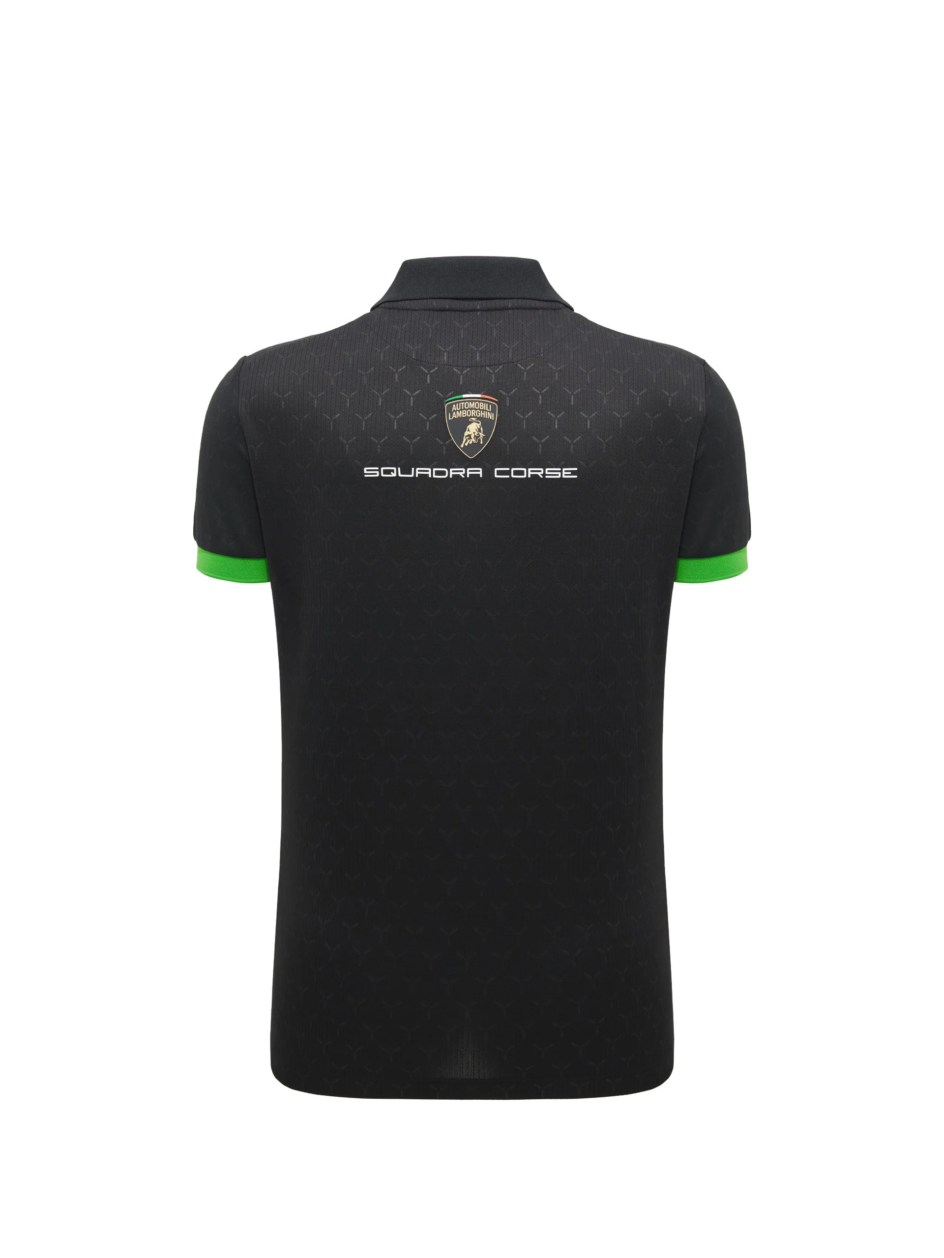 Squadra Corse women's black polo shirt - Image 4